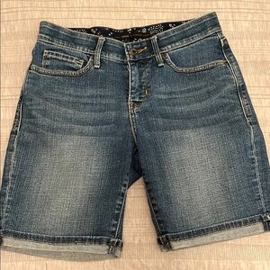 Levi's Blue Jean Shorts with Cuffed Hem
